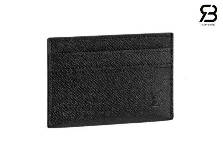 Ví đựng thẻ LV Card Holder Black Taiga M32730 Best Quality