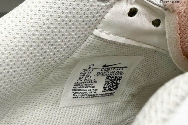 Hình ảnh thực tế đôi giày Nike AF1 Shadow màu trắng nâu Rep 1 1