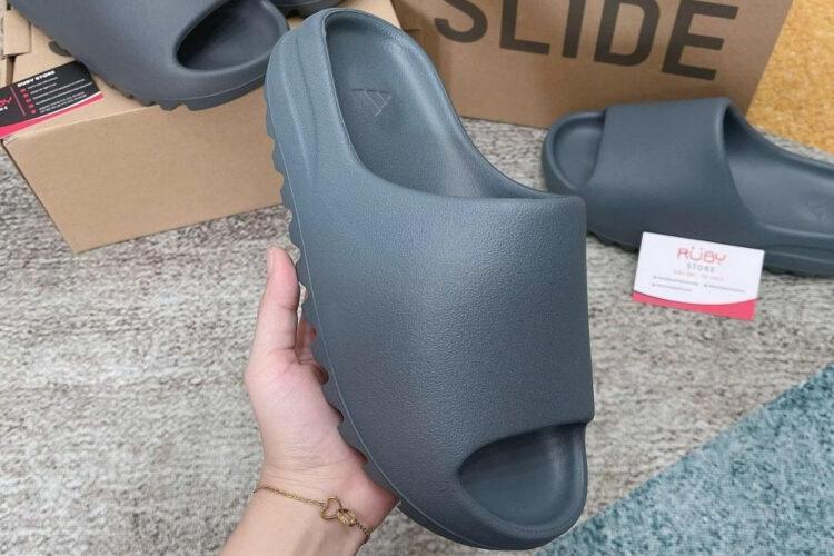 Dép Yeezy Slide Slate Marine 2022 Vân Nhám