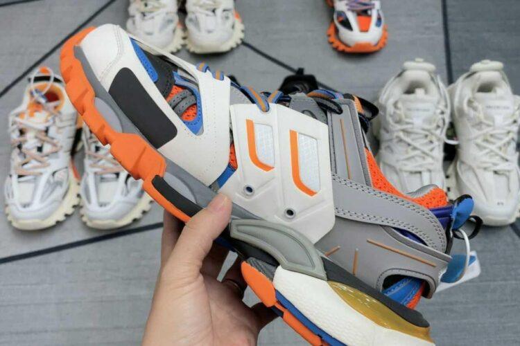 Giày Balenciaga Track 3.0 White Orange Blue Trắng Cam Xanh