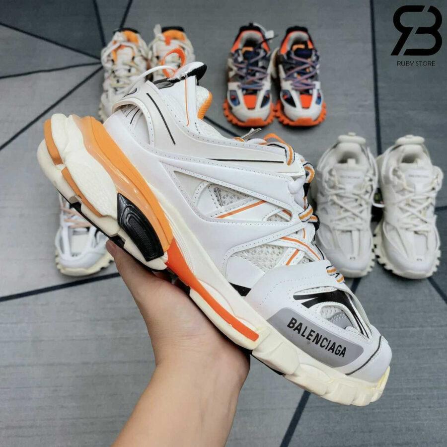 Giày Balenciaga Track 3.0 White Orange Trắng Cam