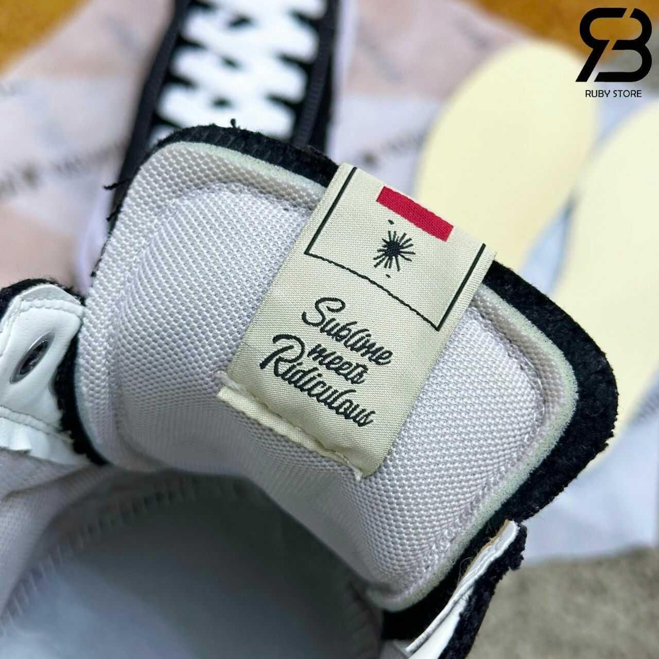 Giày Maison Mihara Yasuhiro Blakey OG Sole Canvas Low Black đen