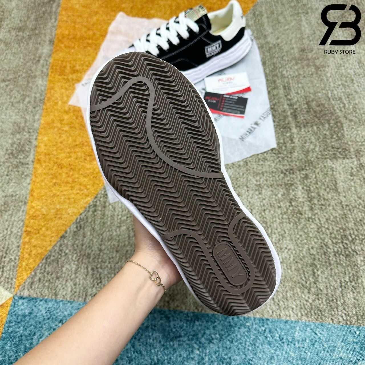 Giày Maison Mihara Yasuhiro Blakey OG Sole Canvas Low Black đen