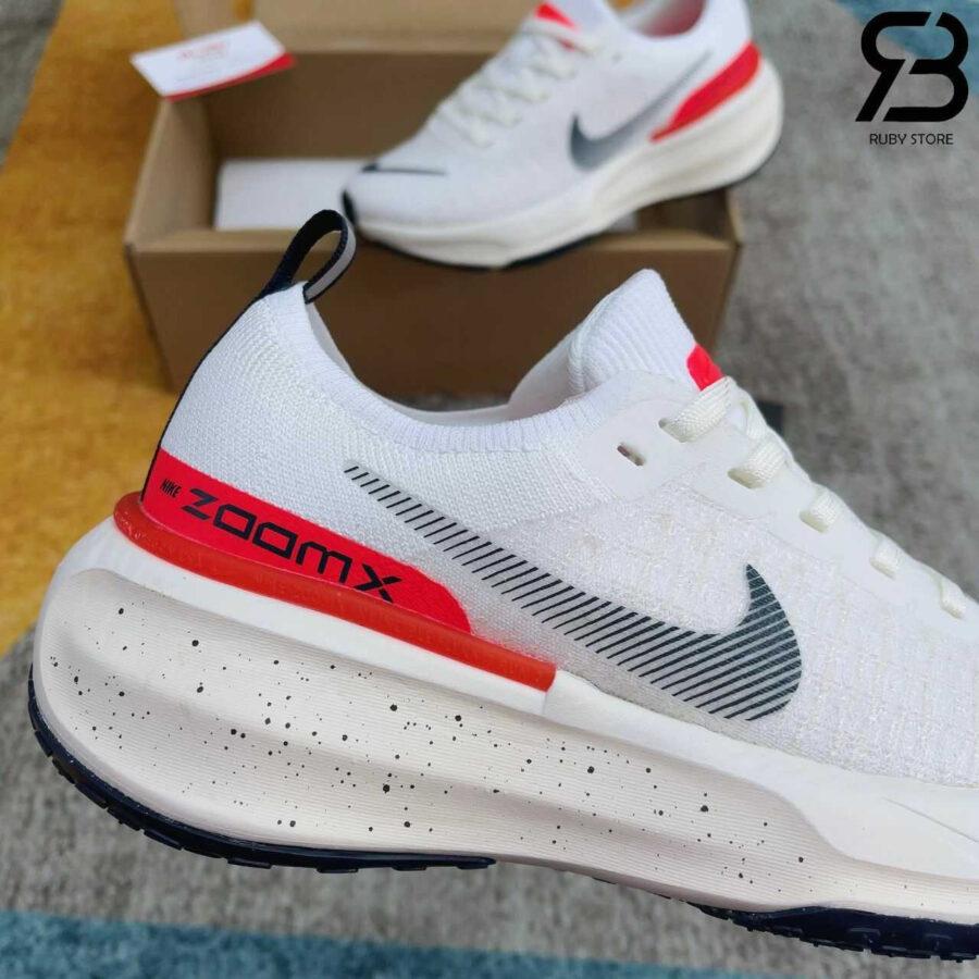 Giày Nike ZoomX Invincible Run 3 White Bright Crimson Trắng Đỏ Rep 1 1
