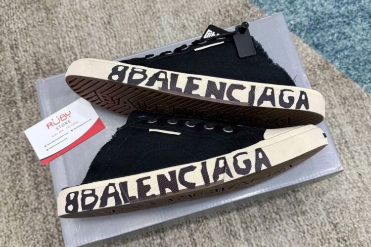 Giày Sục Balenciaga Mule Paris Black Màu Đen
