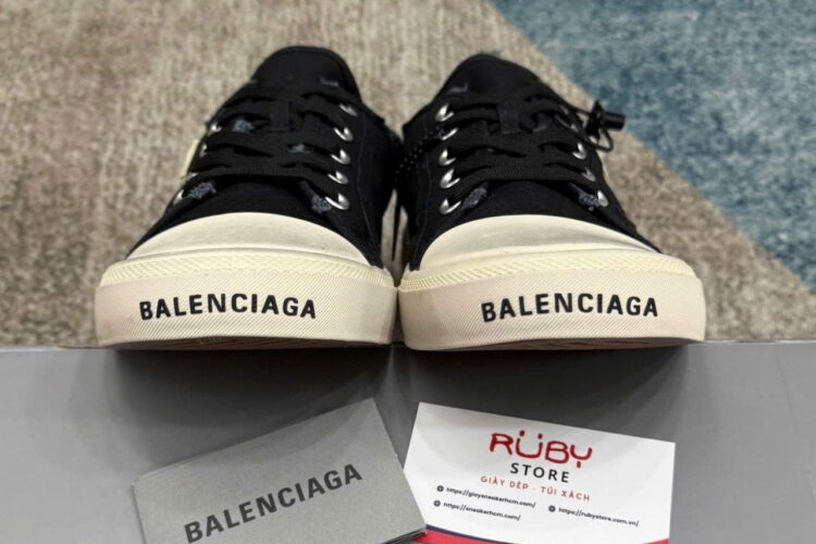 Giày Sục Balenciaga Mule Paris Black Màu Đen