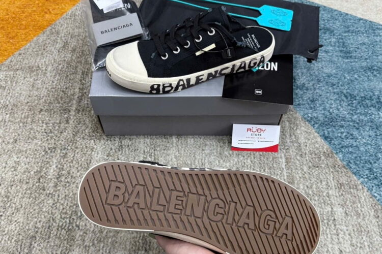 Giày Sục Balenciaga Mule Paris Black Màu Đen