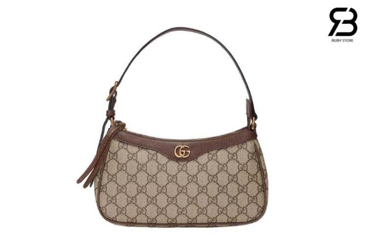Túi Gucci Ophidia GG Supreme Small Handbag Nâu siêu cấp