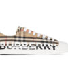 Giày Burberry Vintage Check Canvas Beige Logo Printed Sneakers Siêu Cấp TT