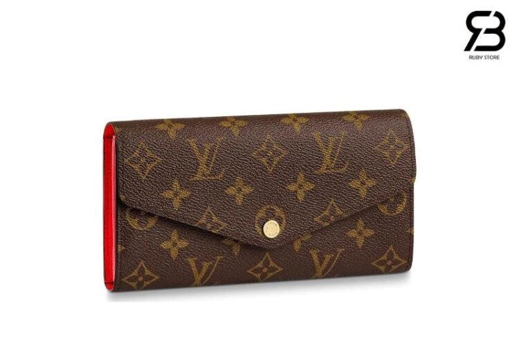 ví LV Sarah Wallet M62236 Monogram Coquelicot Red Best Quality