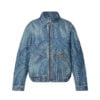 Áo Khoác LV YK All Over Pumpkin Denim Blouson Bí Ngô