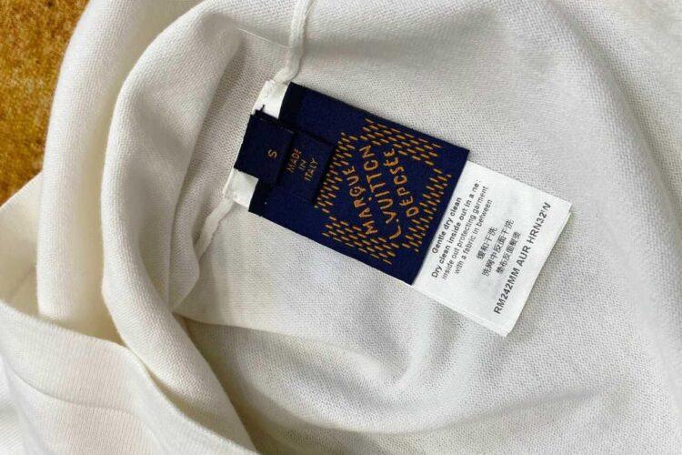 Áo Thun LV Tyler Short-Sleeved Cotton Knitted Crewneck Trắng
