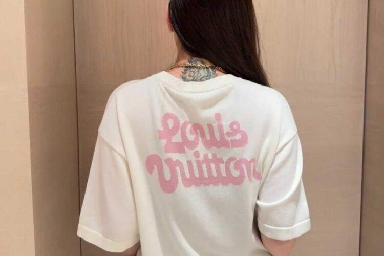 Áo Thun LV Tyler Short-Sleeved Cotton Knitted Crewneck Trắng