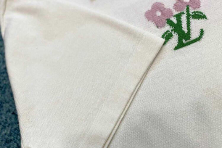 Áo Thun LV Tyler Short-Sleeved Cotton Knitted Crewneck Trắng