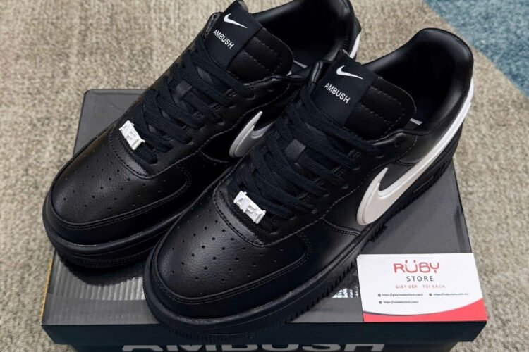Giày Air Force 1 Low x Ambush đen Best Quality