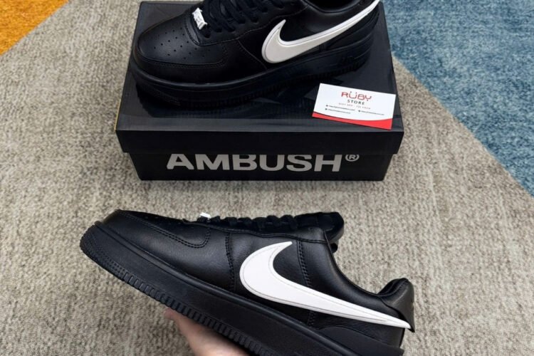 Giày Air Force 1 Low x Ambush đen Best Quality