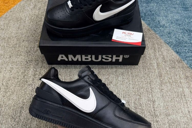 Giày Air Force 1 Low x Ambush đen Best Quality