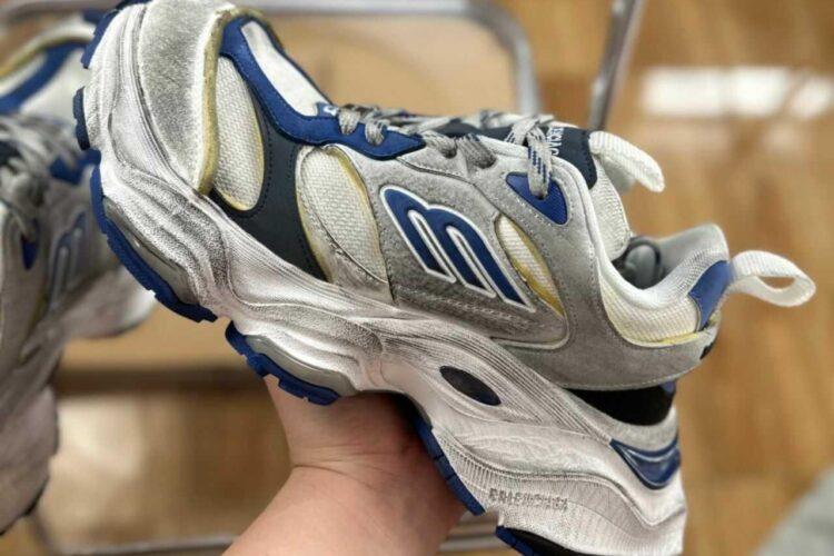 Giày Balenciaga Cargo Grey White Blue Xám Trắng Xanh