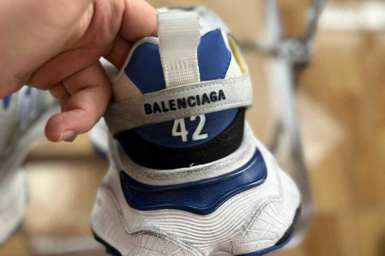 Giày Balenciaga Cargo Grey White Blue Xám Trắng Xanh