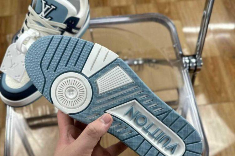 Giày Louis Vuitton LV Trainer White Navy Blue Best Quality