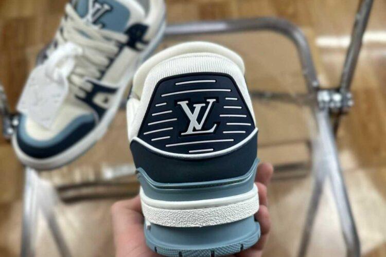 Giày Louis Vuitton LV Trainer White Navy Blue Best Quality