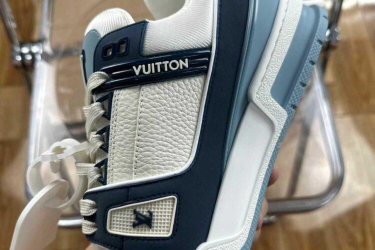 Giày Louis Vuitton LV Trainer White Navy Blue Best Quality