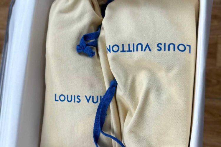 Giày Louis Vuitton LV Trainer White Navy Blue Best Quality