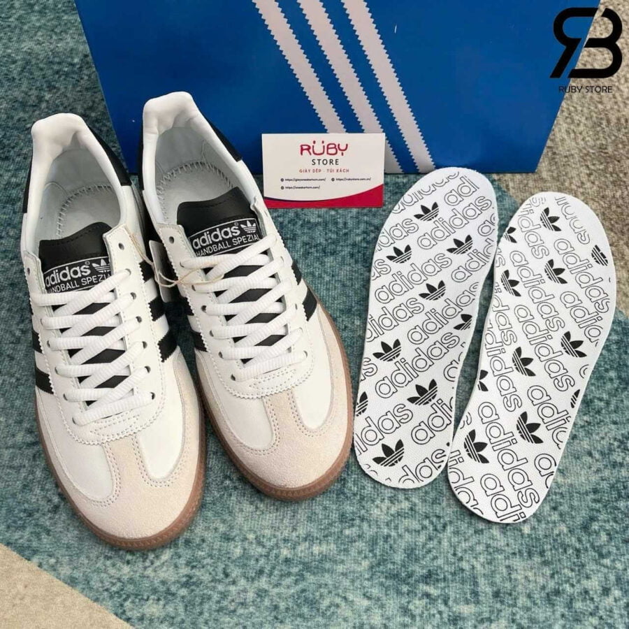 Giày adidas Handball Spezial White Black Gum Trắng đen