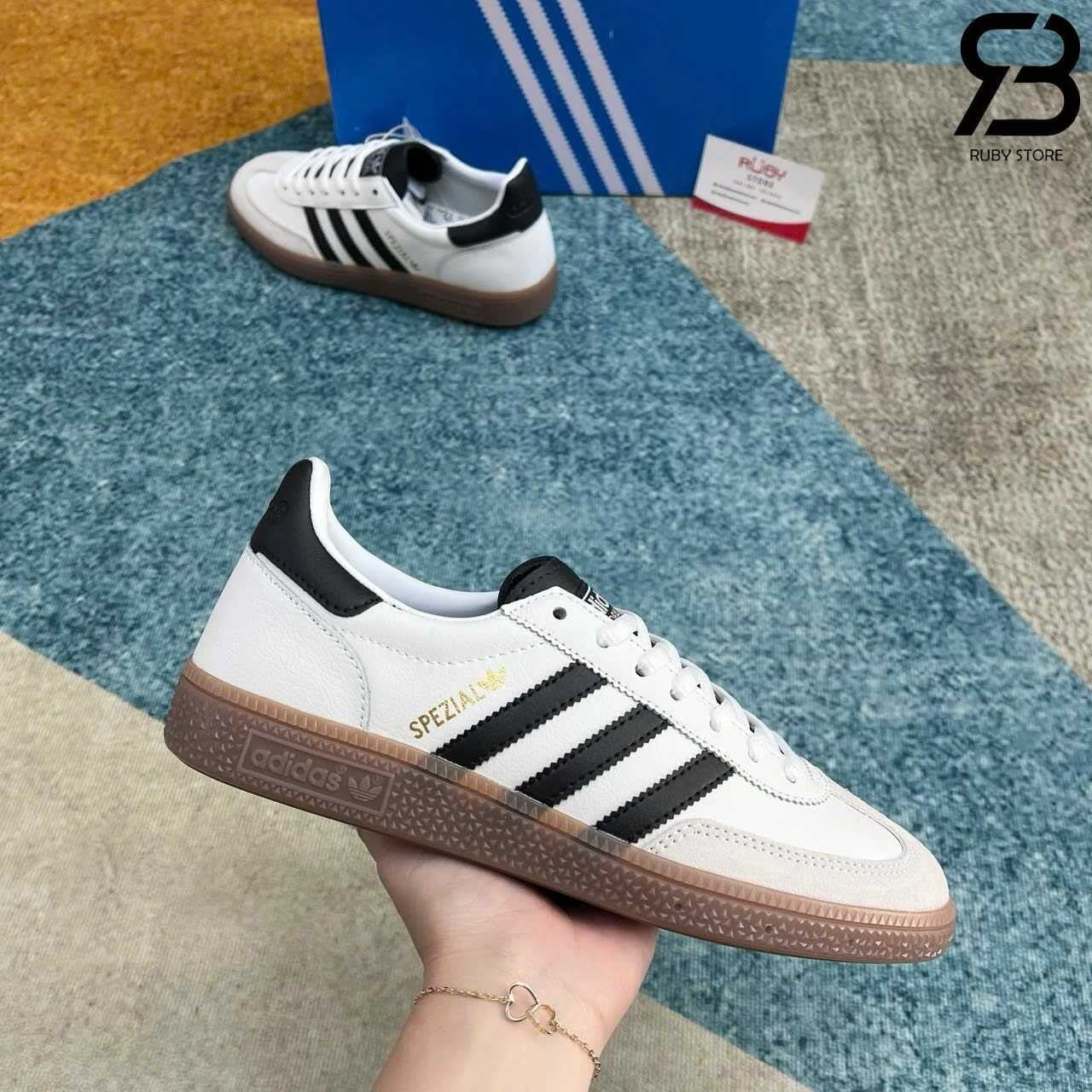 Giày adidas Handball Spezial White Black Gum Trắng đen