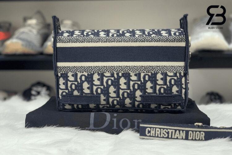 Túi Dior Small Diorcamp Bag Blue D Oblique Siêu Cấp