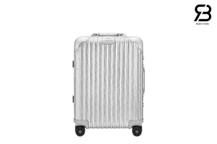 Vali Dior And Rimowa Cabin Suitcase Silver Màu Bạc Best Quality