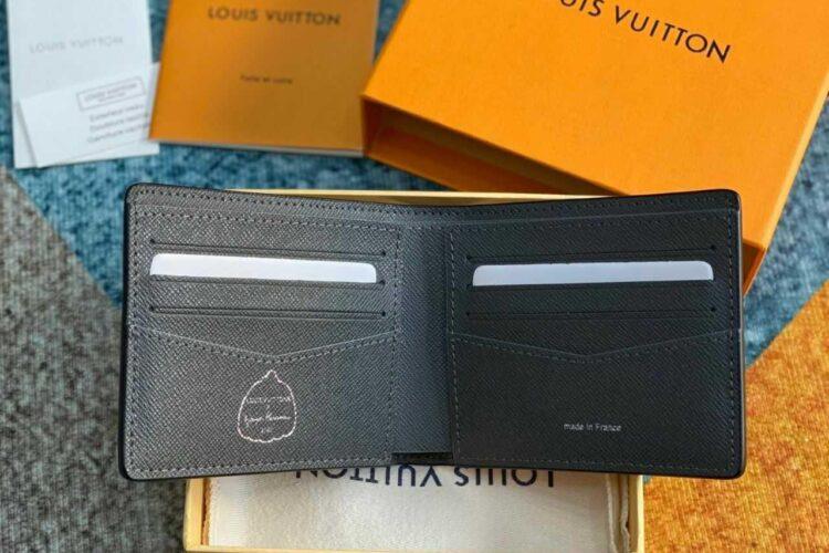 Ví LV YK Slender Wallet M81697 Monogram Eclipse Reverse Pumpkin