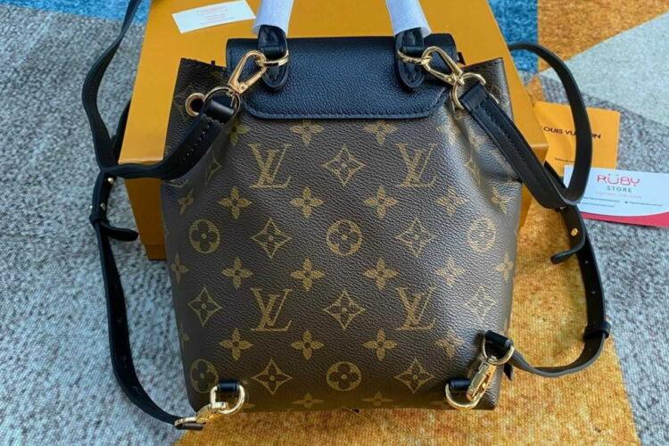 Ba Lô LV Montsouris BB M45516 Monogram Black Leather