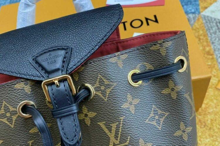 Ba Lô LV Montsouris BB M45516 Monogram Black Leather