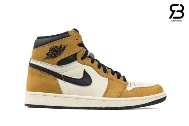 Giày Jordan 1 High Rookie Of The Year Vàng Trắng Rep 1 1