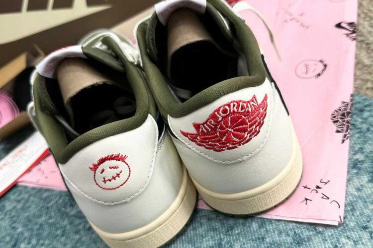 Giày Jordan 1 Low Travis Scott Medium Olive