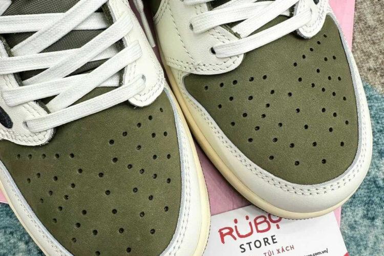Giày Jordan 1 Low Travis Scott Medium Olive
