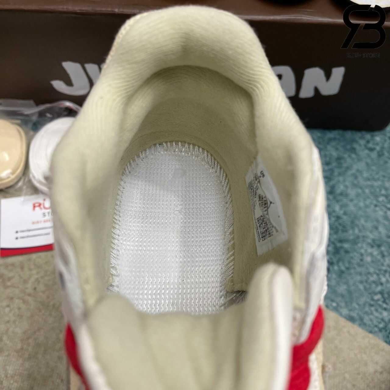 Giày Jordan Jumpman Jack TR Travis Scott Trắng Kem Best Quality