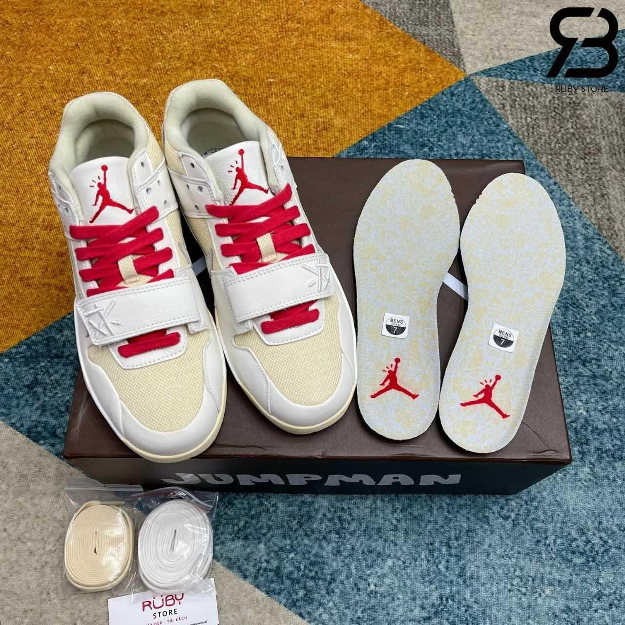 Giày Jordan Jumpman Jack TR Travis Scott Trắng Kem Best Quality