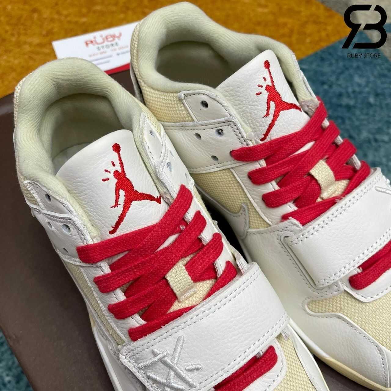 Giày Jordan Jumpman Jack TR Travis Scott Trắng Kem Best Quality