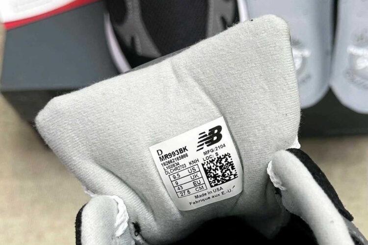 Giày New Balance 993 Made In USA Black White đen trắng