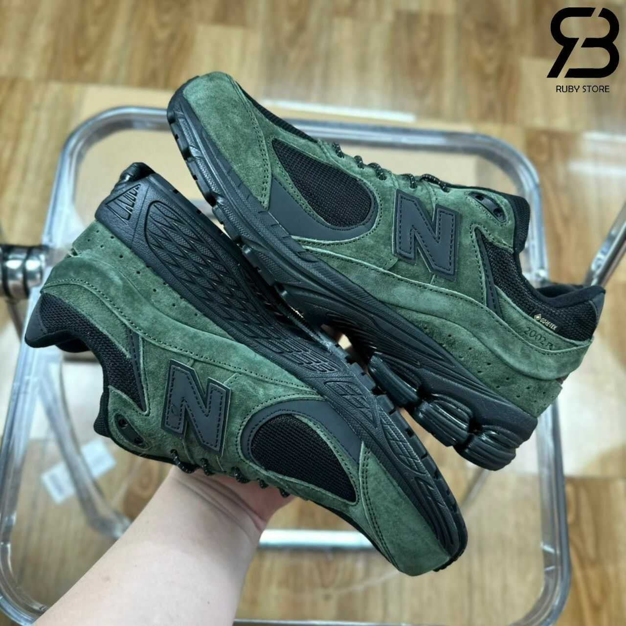 Giày New Banlance 2002R Gore-Tex JJJJound Vert Pine Xanh Rêu