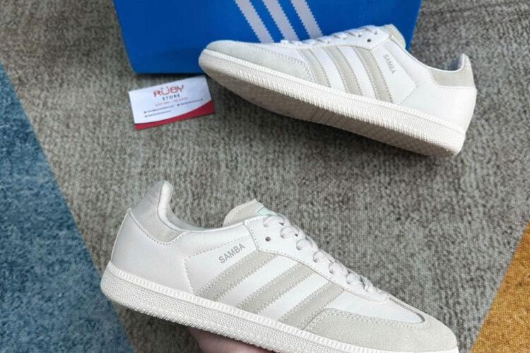Giày adidas Samba OG Linen Cream White Màu Kem