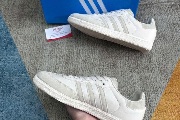 Giày adidas Samba OG Linen Cream White Màu Kem