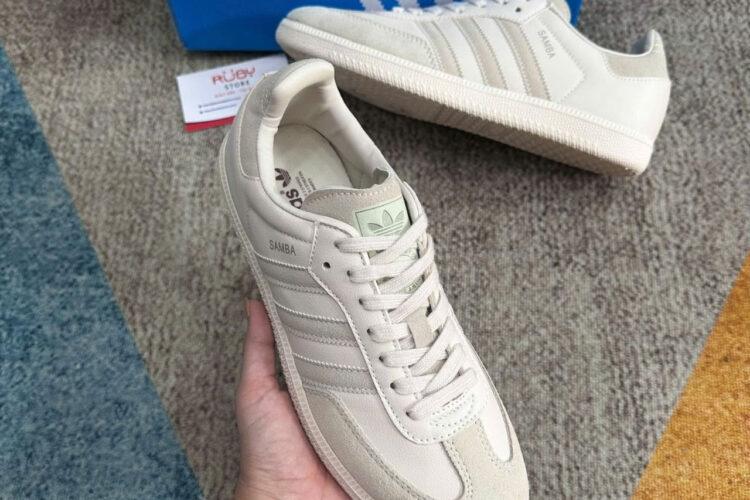 Giày adidas Samba OG Linen Cream White Màu Kem
