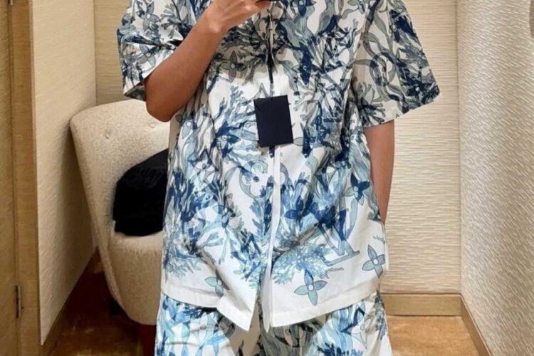 Quần Short LV Printed Nylon Swim Shorts Monogram Aquagarden