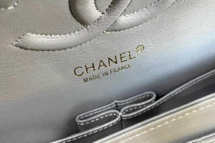 Túi Chanel Classic Medium Grey Lambskin GHW Size 25 Màu Xám