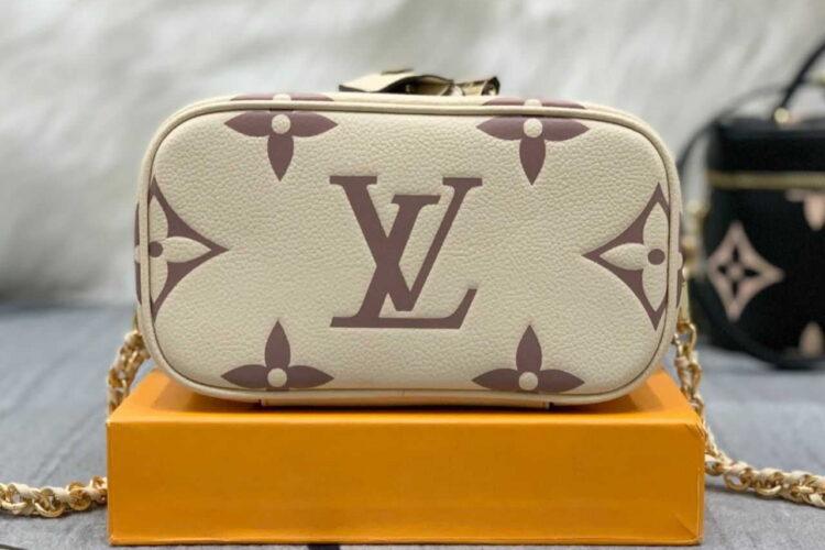 Túi LV Vanity PM M45599 Creme Rose Pink Màu Kem
