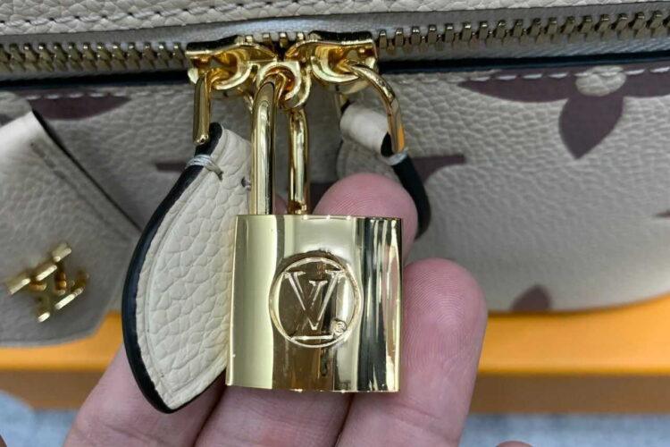 Túi LV Vanity PM M45599 Creme Rose Pink Màu Kem