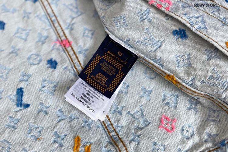 Áo Khoác LV Tyler Monogram Denim Jacket Màu Xanh Indigo Best Quality